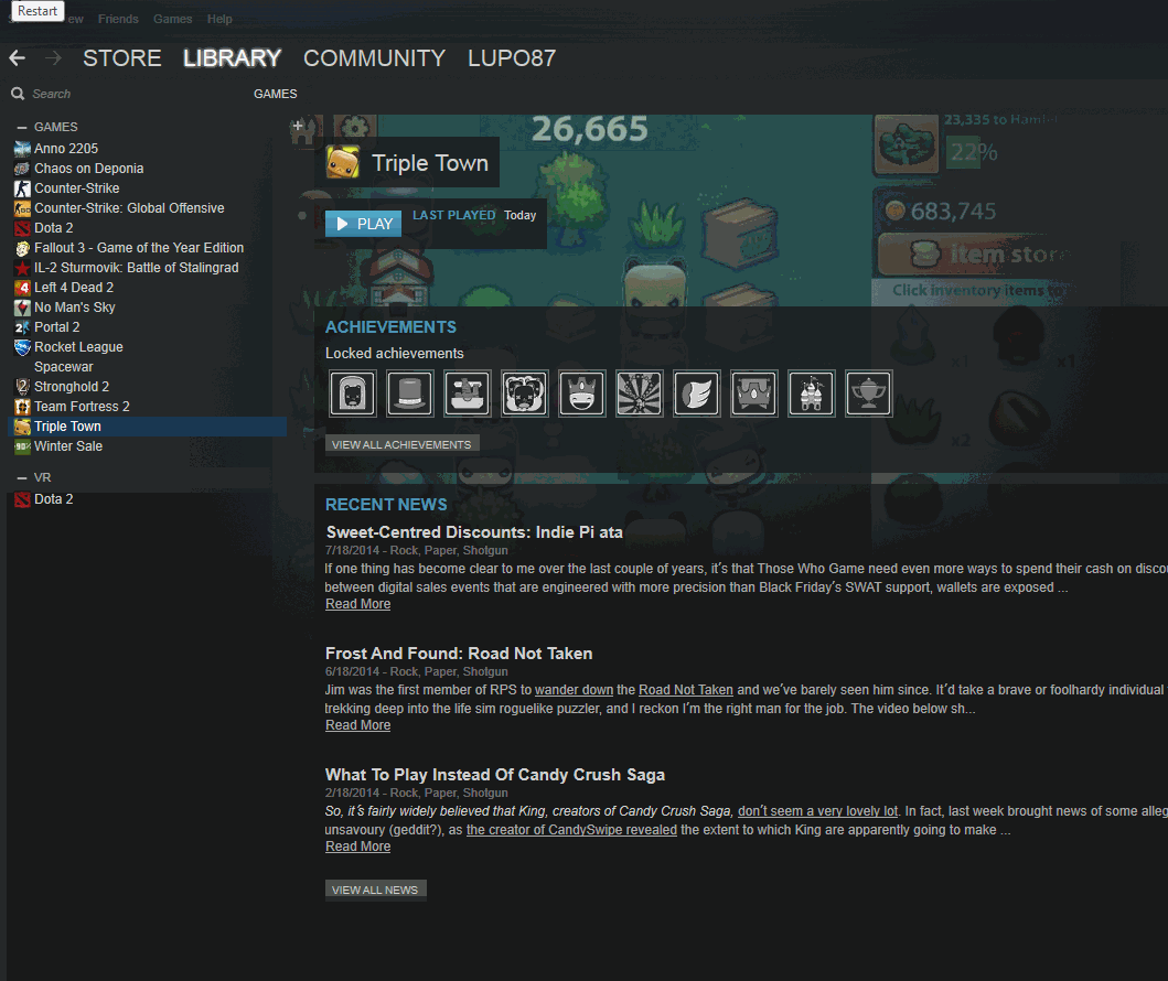 steam fresh install game