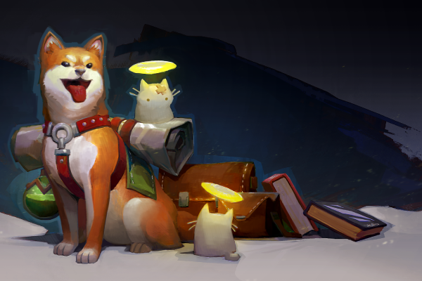 Hakobi and Tenneko Loading Screen - Dota 2