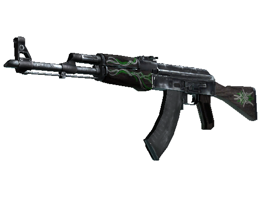 AK-47 | Emerald Pinstripe (Well-Worn)