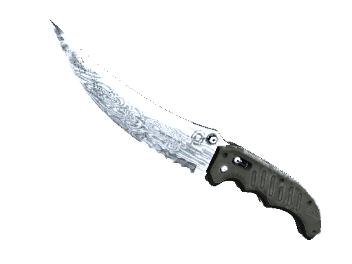 Flip Knife Damascus Steel