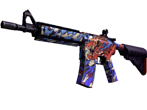 Image for the M4A4 | 龍王 (Dragon King) weapon skin in Counter Strike 2