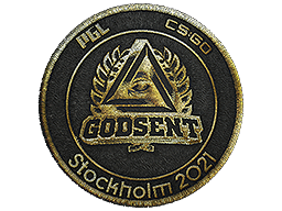 Patch: GODSENT (Gold) | Stockholm 2021