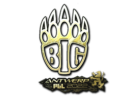 sticker_Sticker | BIG (Gold) | Antwerp 2022