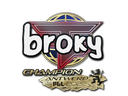 Sticker | broky (Champion) | Antwerp 2022 - $ 0.03