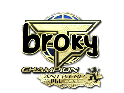 sticker_Sticker | broky (Gold, Champion) | Antwerp 2022