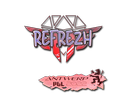 Наклейка: refrezh (голографическая) | Антверпен 2022