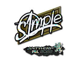 sticker_Sticker | s1mple (Glitter) | Antwerp 2022