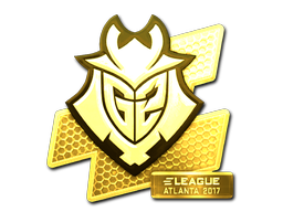 Наклейка | G2 Esports (золотая) | Атланта-2017