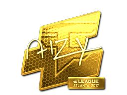 Klistermærke | aizy (Guld) | Atlanta 2017