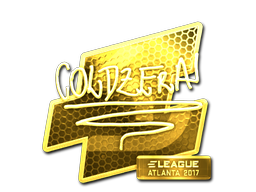 Samolepka | coldzera (zlatá) | Atlanta 2017