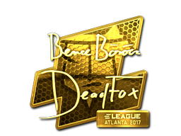 Klistermærke | DeadFox (Guld) | Atlanta 2017