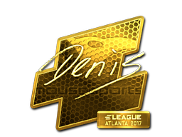 Klistermärke | denis (Guld) | Atlanta 2017