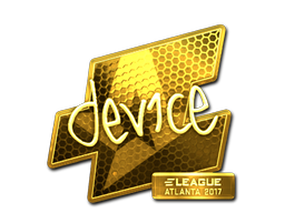 Sticker | device (Goud) | Atlanta 2017