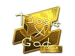 Sticker | Dosia (Goud) | Atlanta 2017