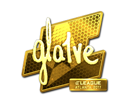 Стикер | gla1ve (златен) | Atlanta 2017