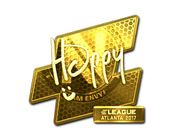 Klistermærke | Happy (Guld) | Atlanta 2017