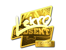 Стикер | Lekr0 (златен) | Atlanta 2017