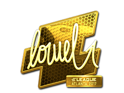 Наліпка | loWel (золота) | Атланта 2017