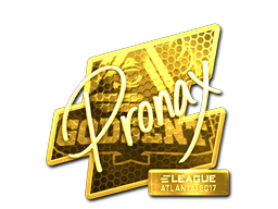 Sticker | pronax (Gold) | Atlanta 2017