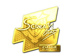Sticker | ScreaM (Goud) | Atlanta 2017
