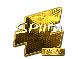 Наклейка | Spiidi (золотая) | Атланта-2017