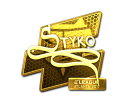 Aufkleber | STYKO (Gold) | Atlanta 2017