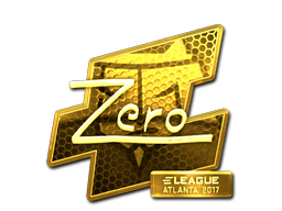 Стикер | Zero (златен) | Atlanta 2017