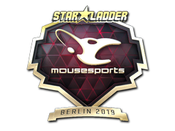 ステッカー | mousesports (ゴールド) | Berlin 2019