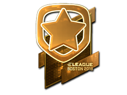 Наклейка | Gambit Esports (золотая) | Бостон-2018