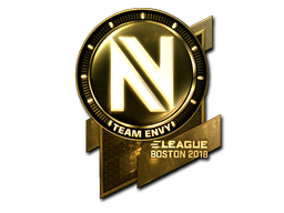Наклейка | Team EnVyUs (золотая) | Бостон-2018