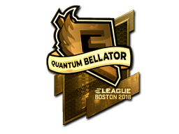 Αυτοκόλλητο | Quantum Bellator Fire (Χρυσό) | Boston 2018