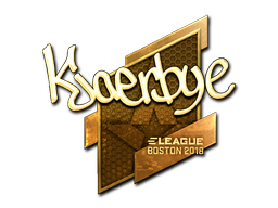 Sticker | Kjaerbye (Gold) | Boston 2018