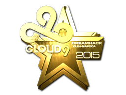 Стикер | Cloud9 (златен) | Cluj-Napoca 2015