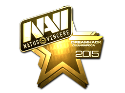 Наклейка | Natus Vincere (золотая) | Клуж-Напока-2015