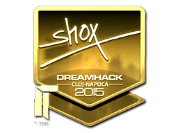 Стикер | shox (златен) | Cluj-Napoca 2015