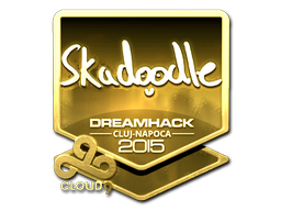 Sticker | Skadoodle (Goud) | Cluj-Napoca 2015