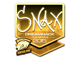 Наліпка | Snax (золота) | Клуж-Напока 2015