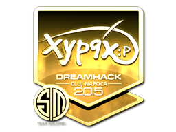 Sticker | Xyp9x (Goud) | Cluj-Napoca 2015