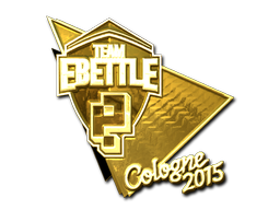 Samolepka | Team eBettle (zlatá) | Kolín nad Rýnem 2015