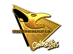 Naklejka | mousesports (złota) | Kolonia 2015