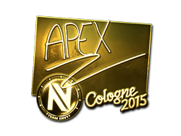 Aufkleber | apEX (Gold) | Köln 2015