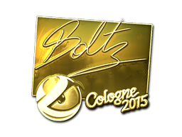 Klistermærke | boltz (Guld) | Cologne 2015
