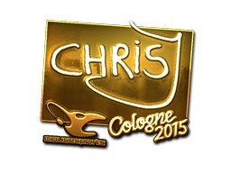 Klistermärke | chrisJ (Guld) | Cologne 2015