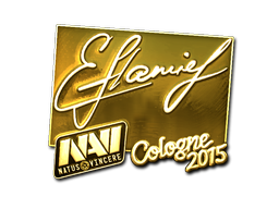 Стикер | flamie (златен) | Cologne 2015