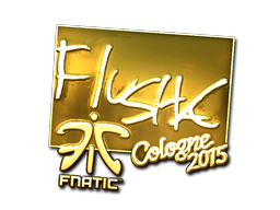 Adesivo | flusha (Dourado) | Colônia 2015