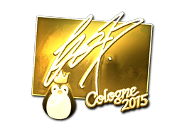 Klistremerke | fox (gull) | Cologne 2015