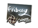 Наклейка: friberg (металлическая) | Кёльн 2015