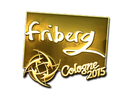 Sticker | friberg (Goud) | Cologne 2015