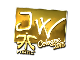 Klistermærke | JW (Guld) | Cologne 2015