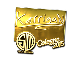 Стикер | karrigan (златен) | Cologne 2015